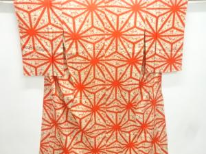 アンティーク　麻の葉模様長襦袢